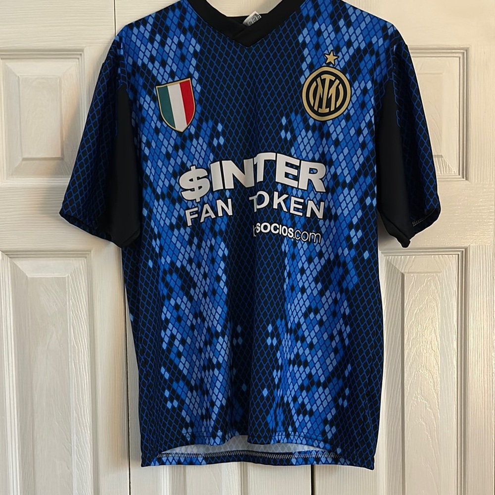 Lenovo Blue and Black Men's Jersey